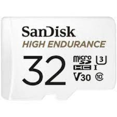 SanDisk Max Endurance - Flash memory card (microSDHC to SD adapter included) - 32 GB - Video Class V30 / UHS-I U3 / Class10 - microSDHC UHS-I